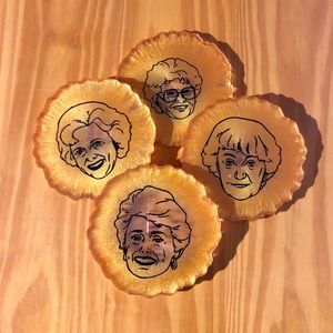 Handcrafted GOLDEN GIRLS Coaster Set